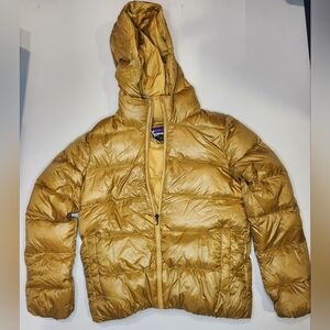 Womens' BNWT Patagonia Raven Rocks Puffer Hoody, Size Small, Buckwheat Gold